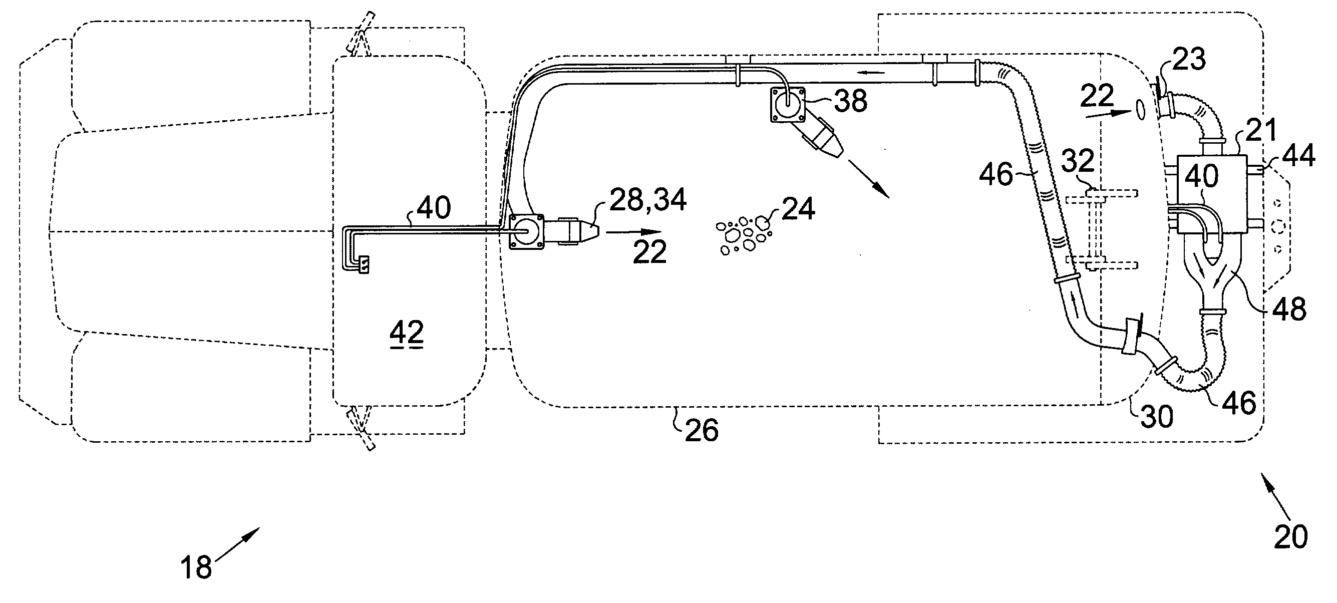 Waste mud agitation system