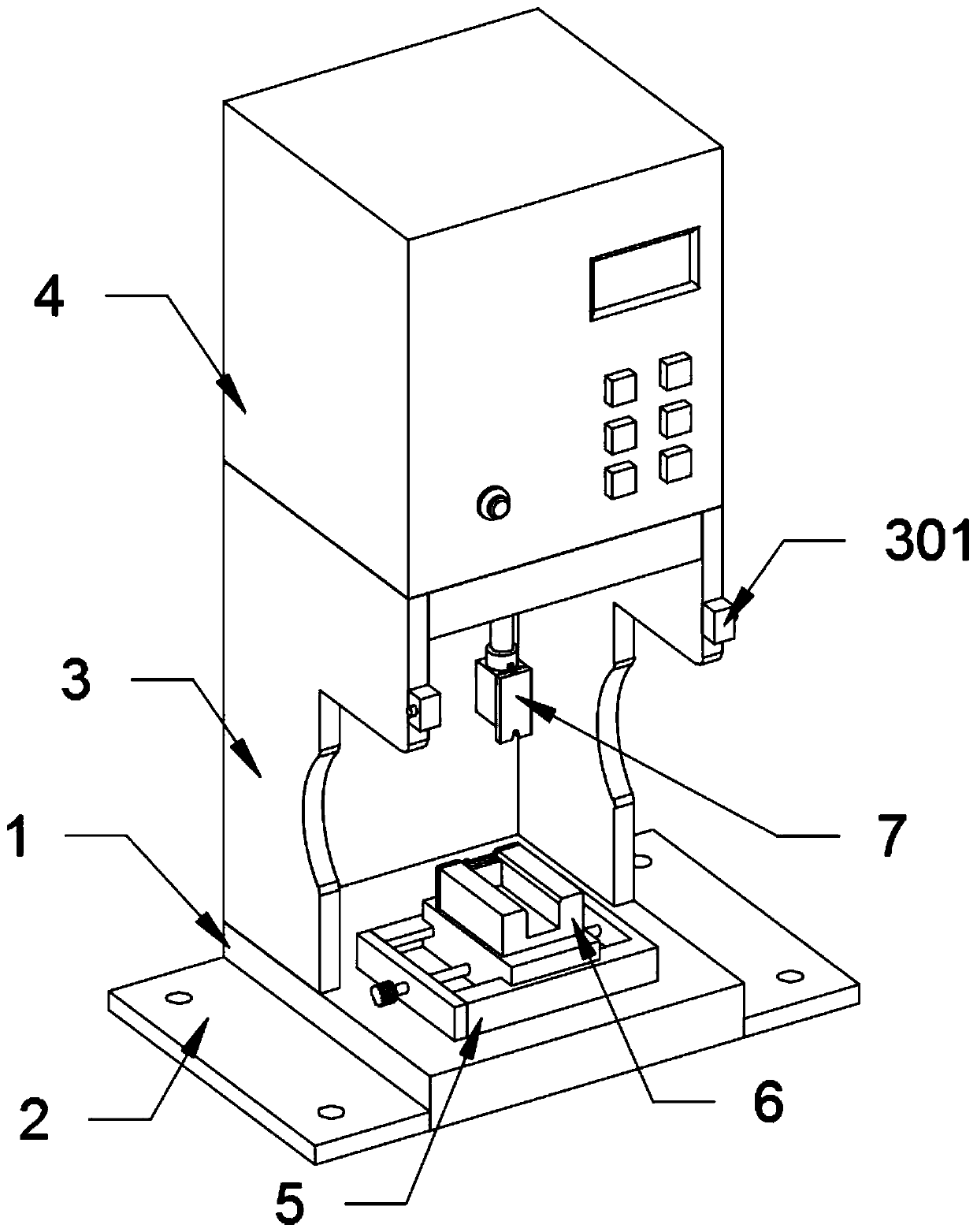 Silent wire harness press fitting machine