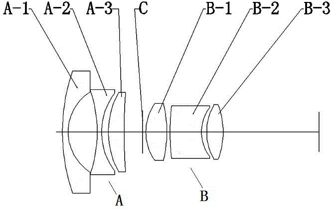 High-resolution day-and-night dual-use economical lens and focusing method thereof