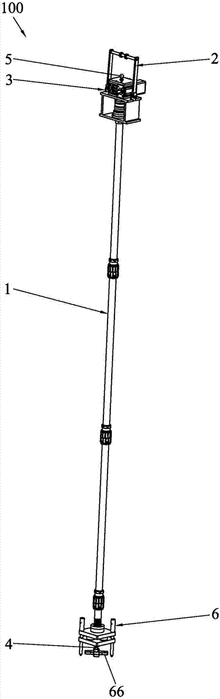 Measurement device for measuring plate spring compressive force of fuel assembly