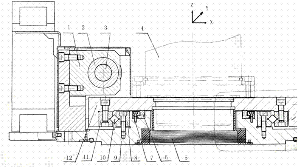 Linear partial motive sealing moving mechanism provided with X-ray protection function