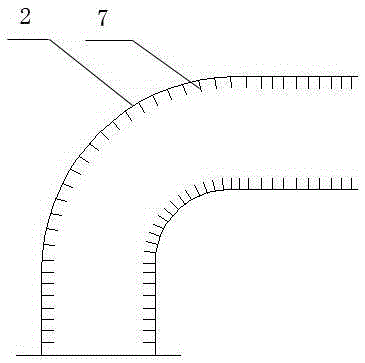 Equipment and method for rapid repair of refractory brick falling off in cross section of blast furnace hot air duct