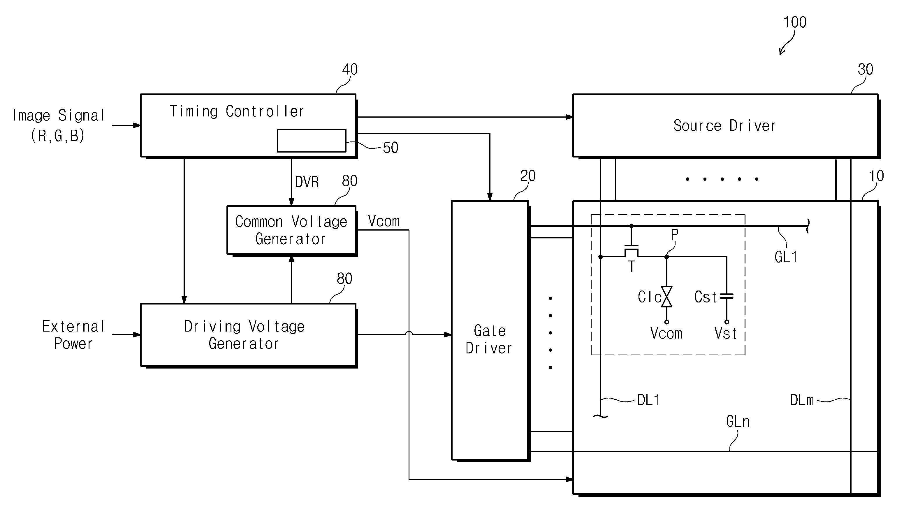 Liquid crystal display and method of controlling common voltage thereof