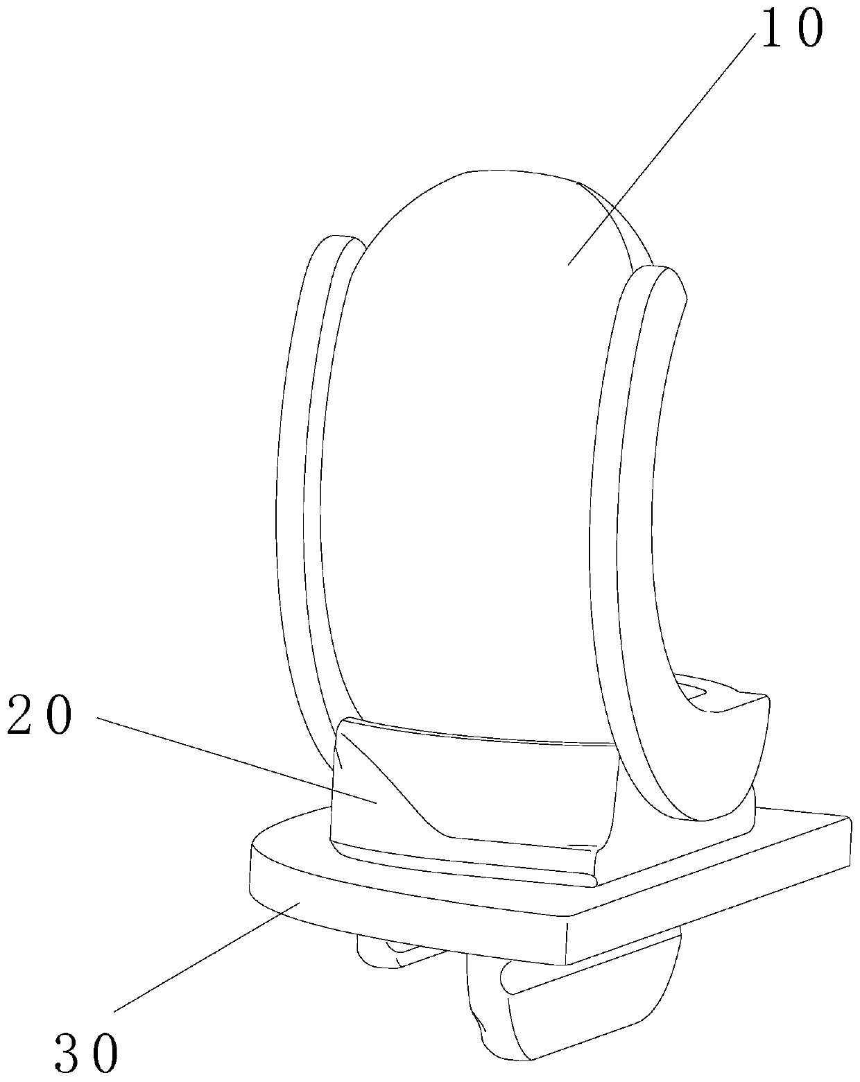 Single-condyle knee joint prosthesis