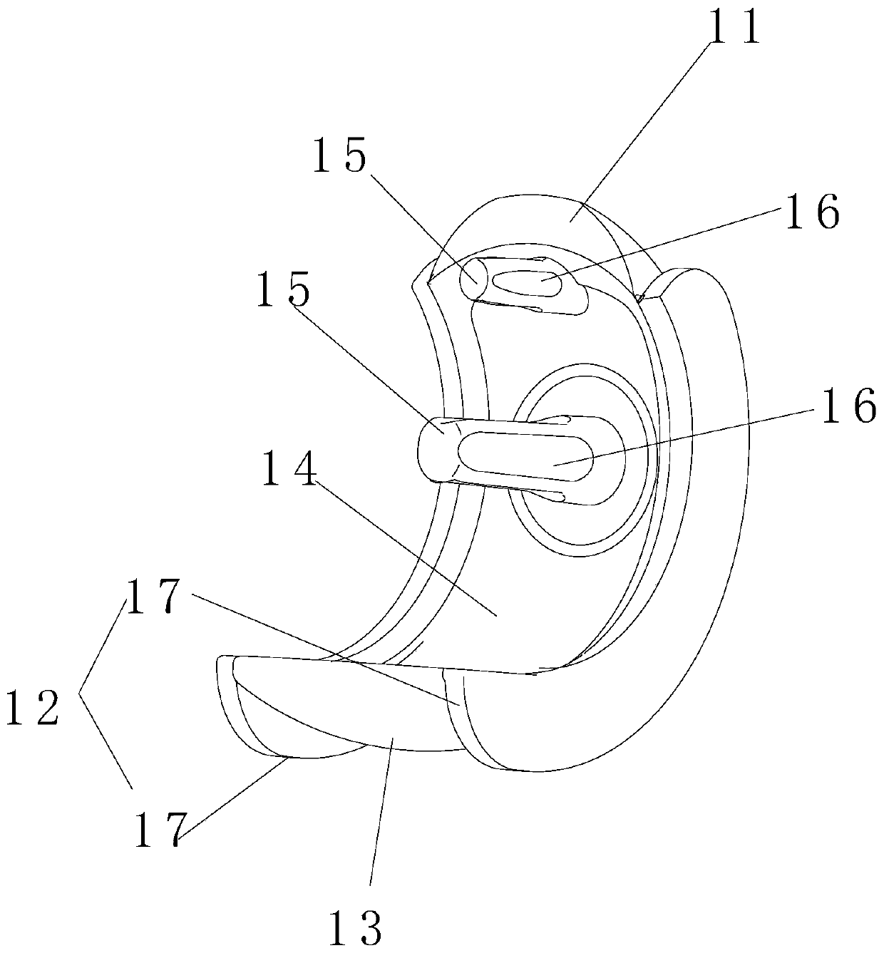 Single-condyle knee joint prosthesis