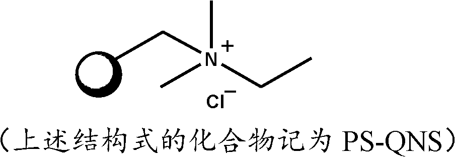 Polymer supported quaternary ammonium salt ion catalyst as well as preparation method and application thereof