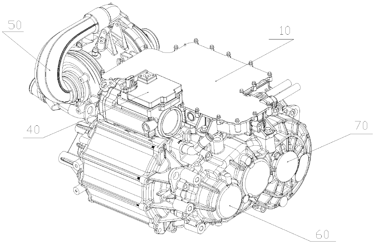 Integrated seven-in-one system for hydrogen fuel vehicle