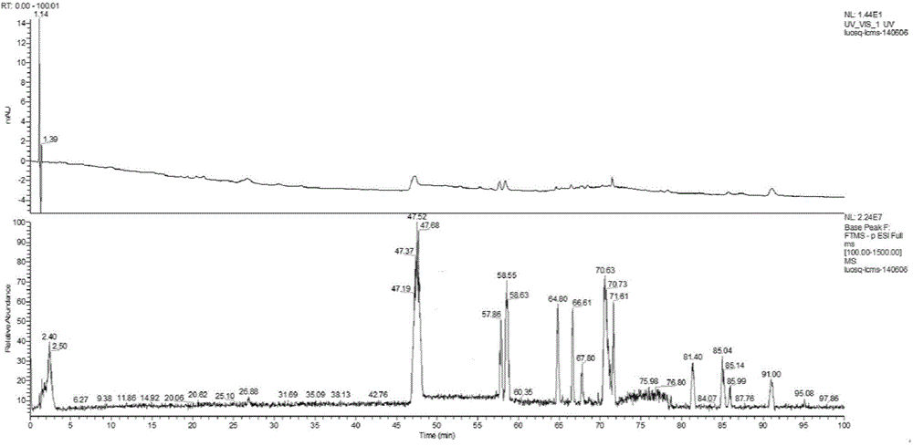 Method for extracting alcohol soluble substance from bark of mongolian pine