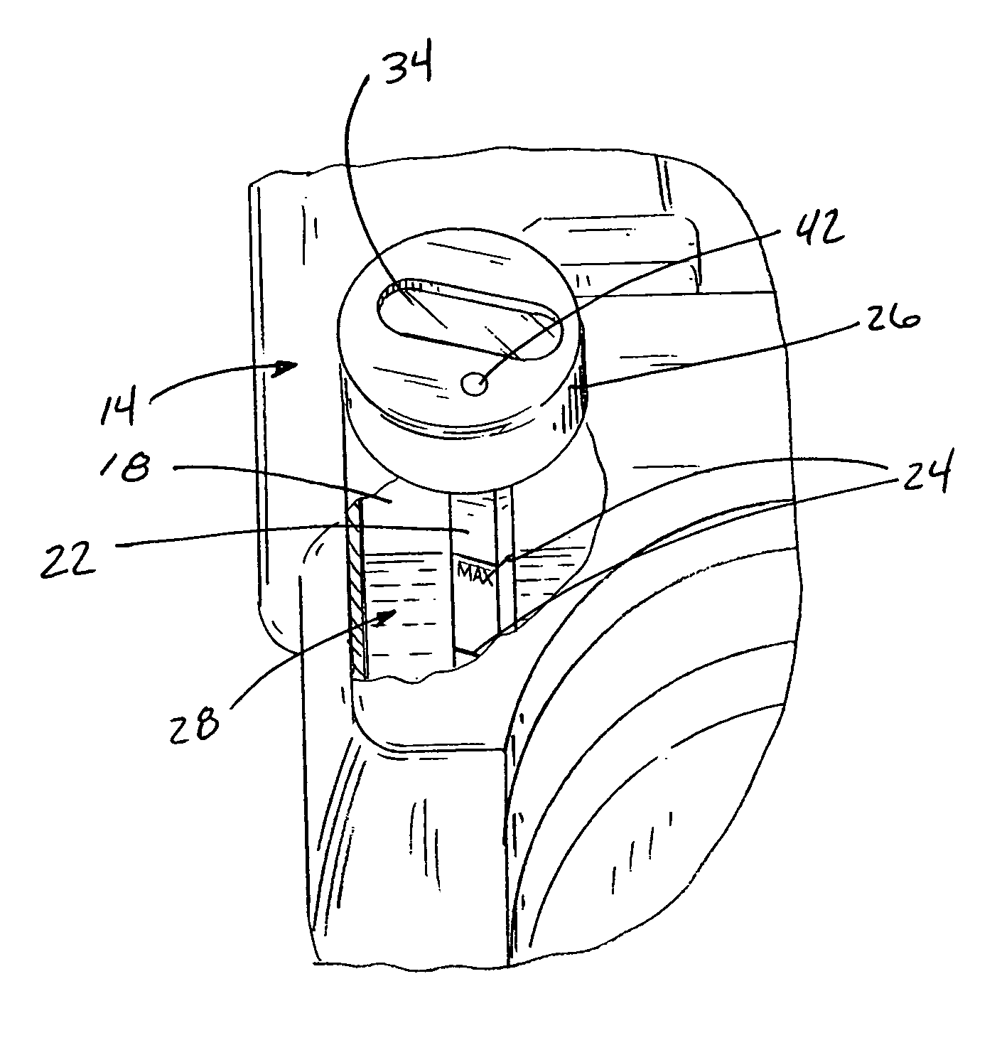 Apparatus for indicating oil temperature and oil level within an oil reservoir