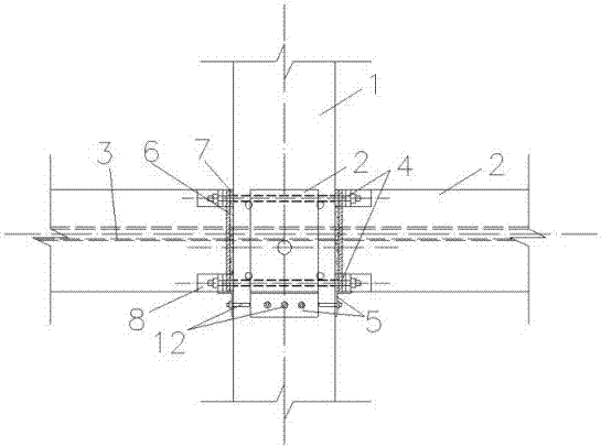 Low-damage self-resetting fabricated concrete two-way frame beam-column joint