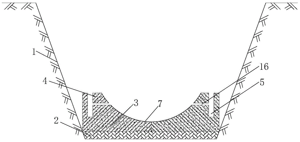 Construction method of large-diameter rain sewage pipeline assembling type component structure