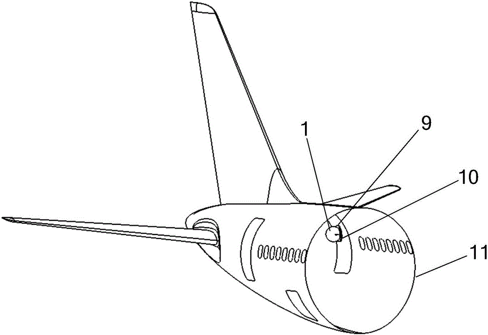 Portable directional explosion-proof device for passenger cabin of civil aircraft