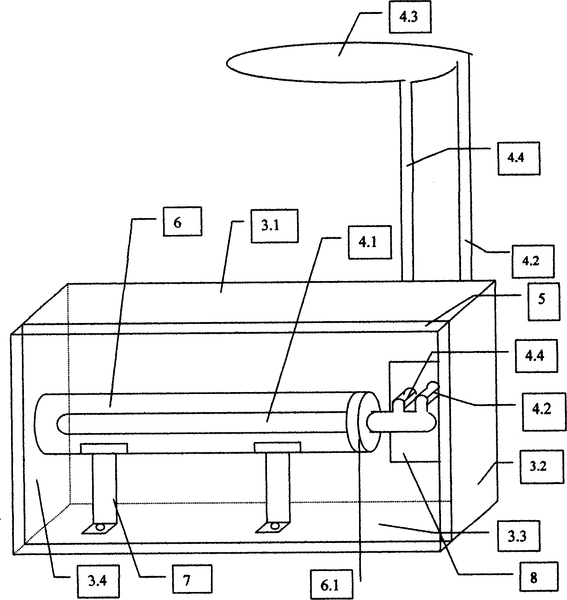 Solar heat collector unitary with building