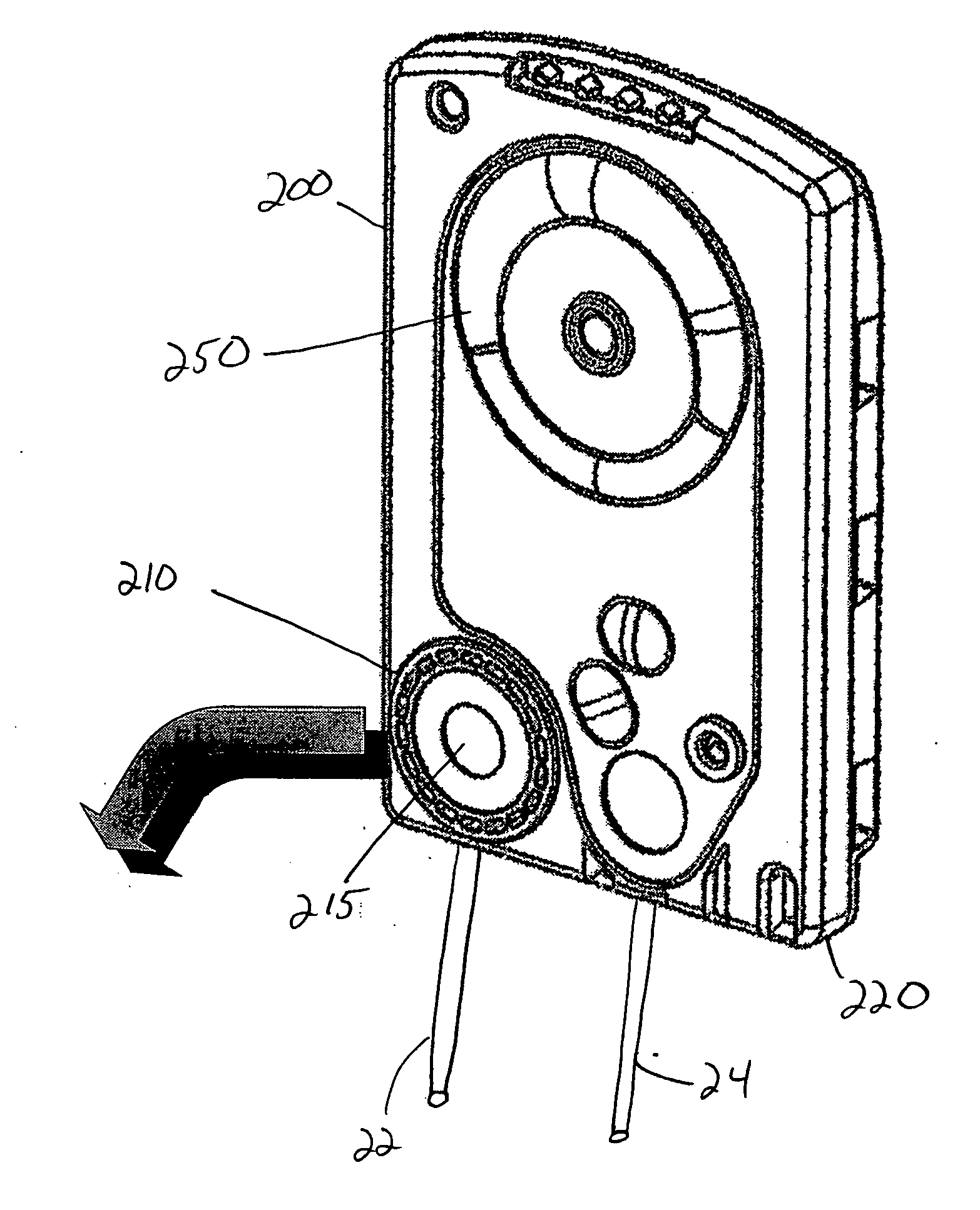 Fluid pressure sensing chamber