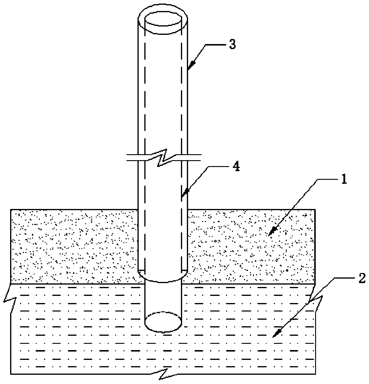 Filling pile double-pile-casing construction technology