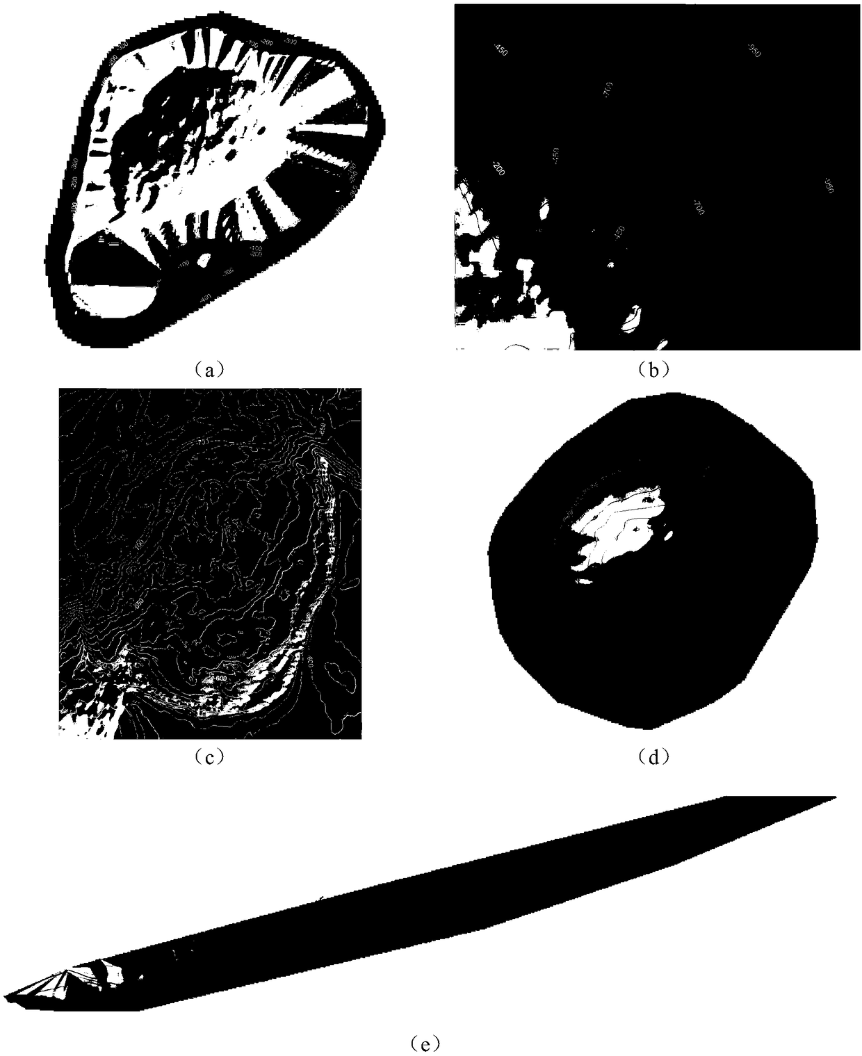 Non-Gaussian submarine landform type identification method based on multi-fractal spectrum characteristic