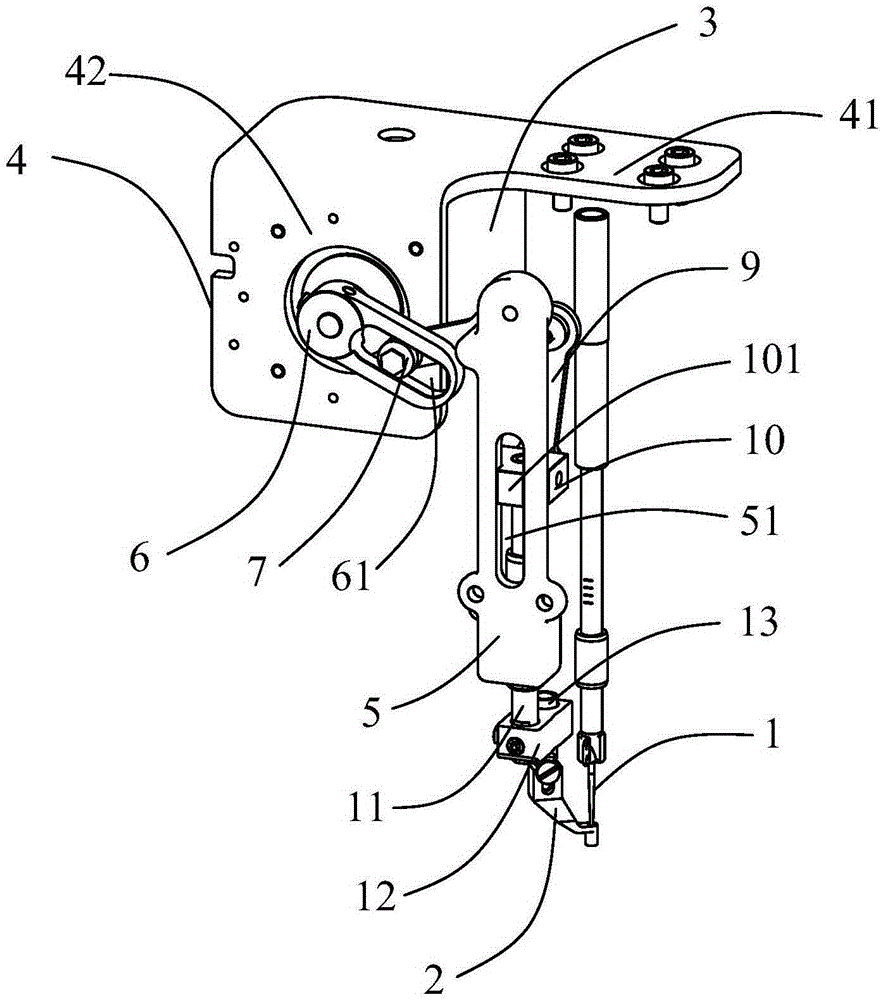 Modular middle presser foot device and sewing machine