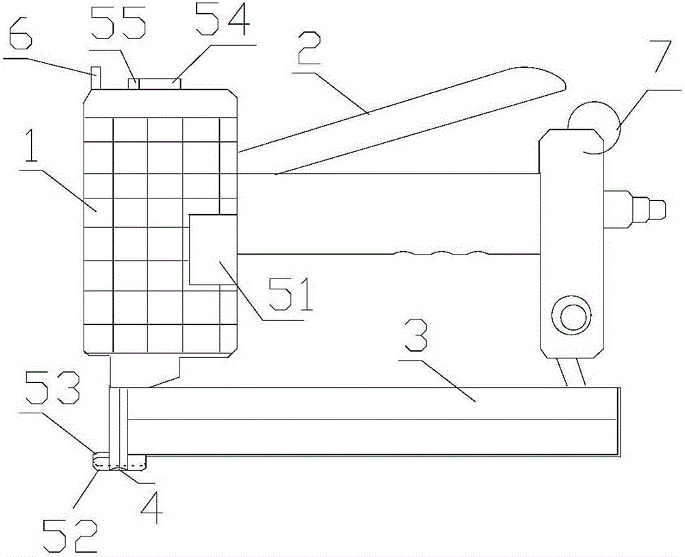 U-shaped staple gun and use method thereof