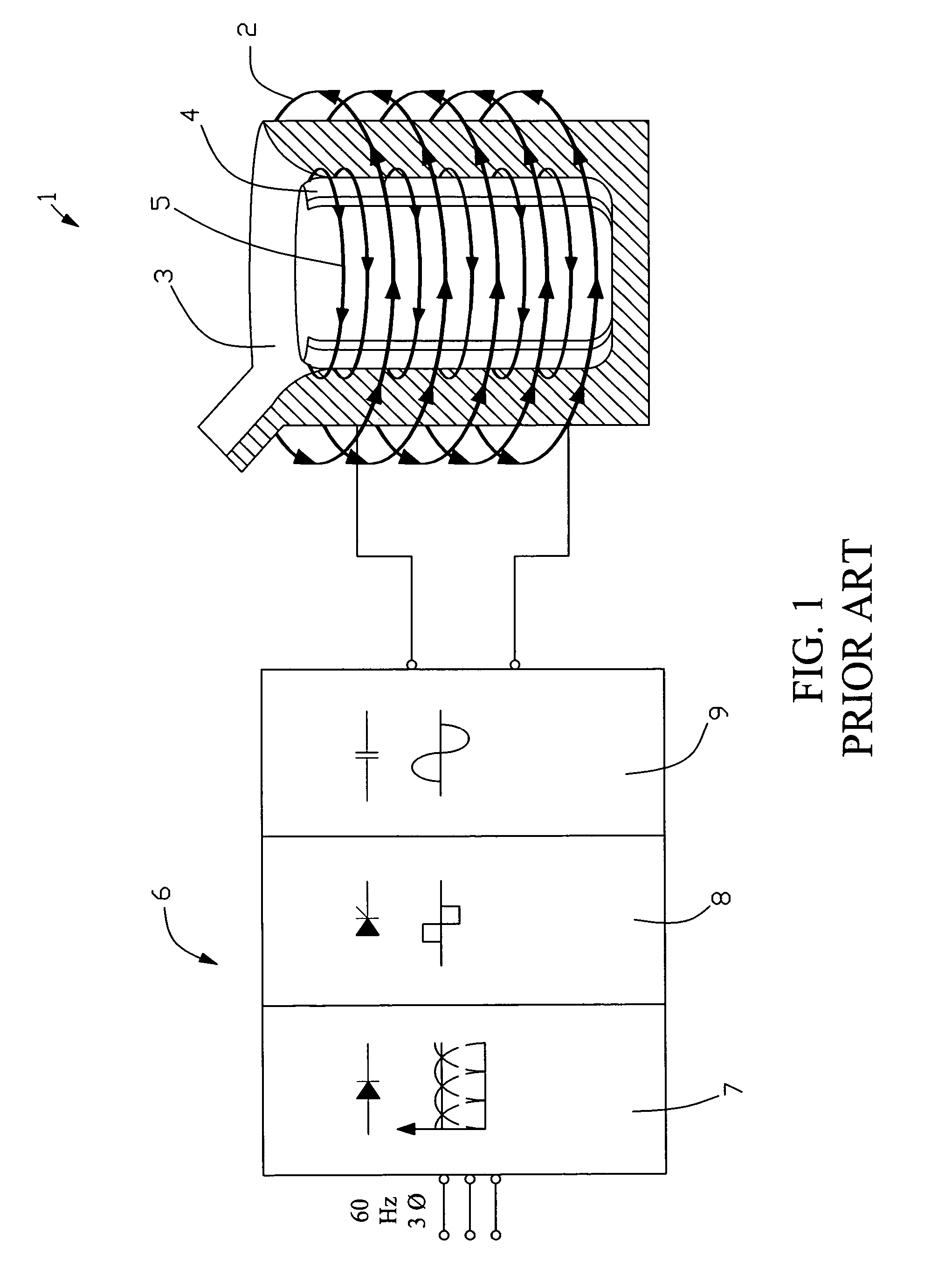 High efficiency induction heating and melting systems