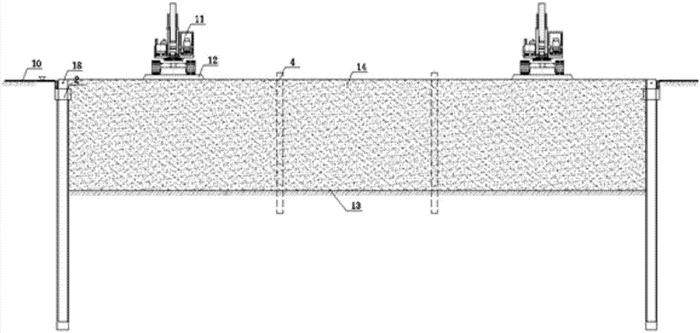 A construction method for excavation of ultra-wide and low-permeability silt deep foundation pits