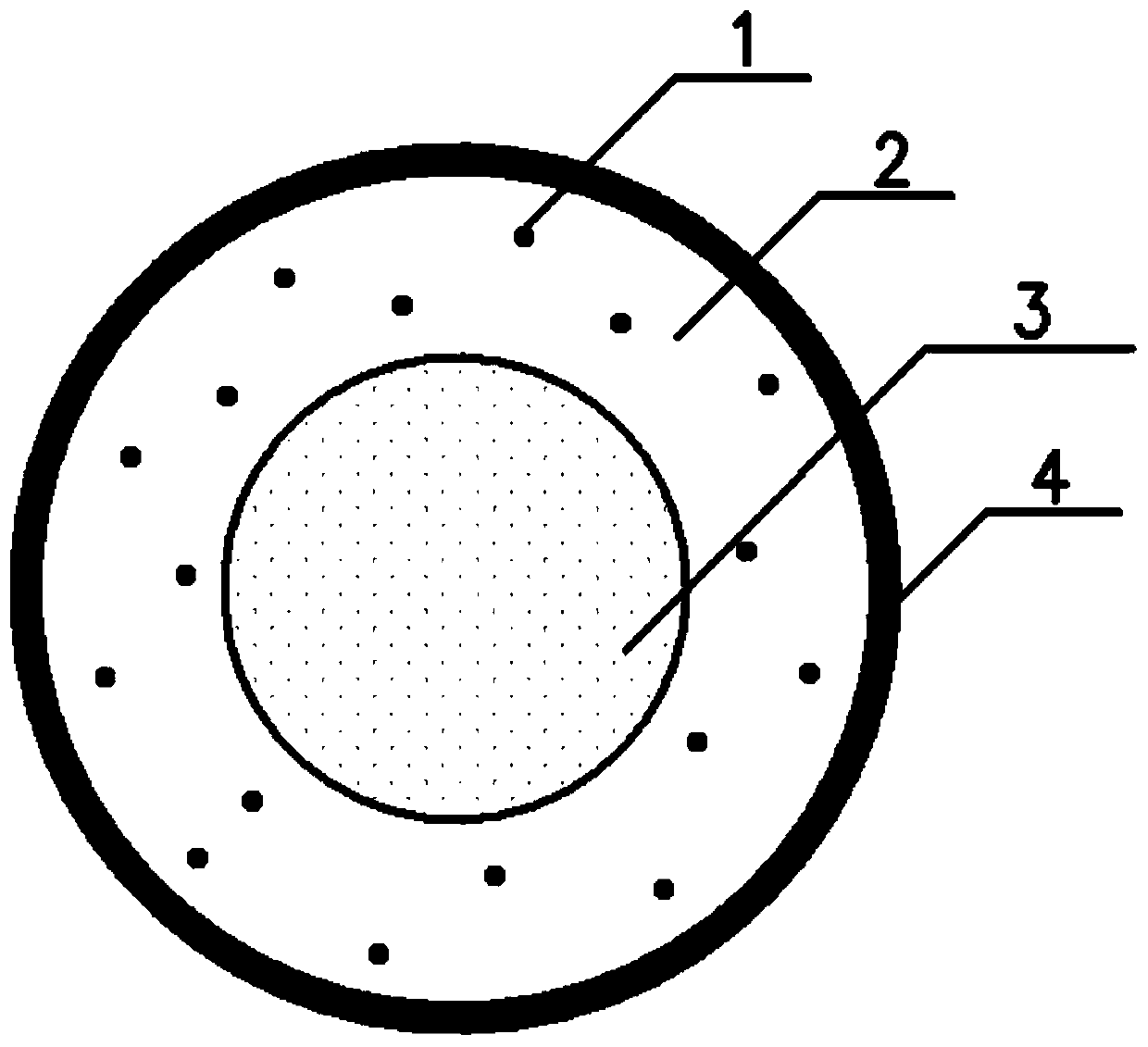 Method for preparing energetic hollow microspheres by microwave heating method