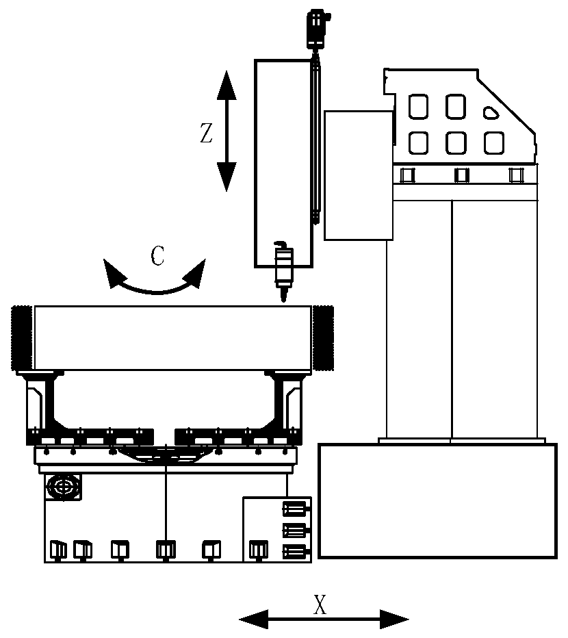 Correction-free numerical control chamfering algorithm based on polar coordinate machine tool