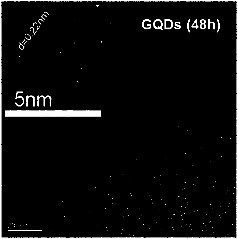 Nitrogen and chlorine co-doped graphene quantum dot with ultra-small size and dual-emission of blue light and green light, and preparation method of graphene quantum dot