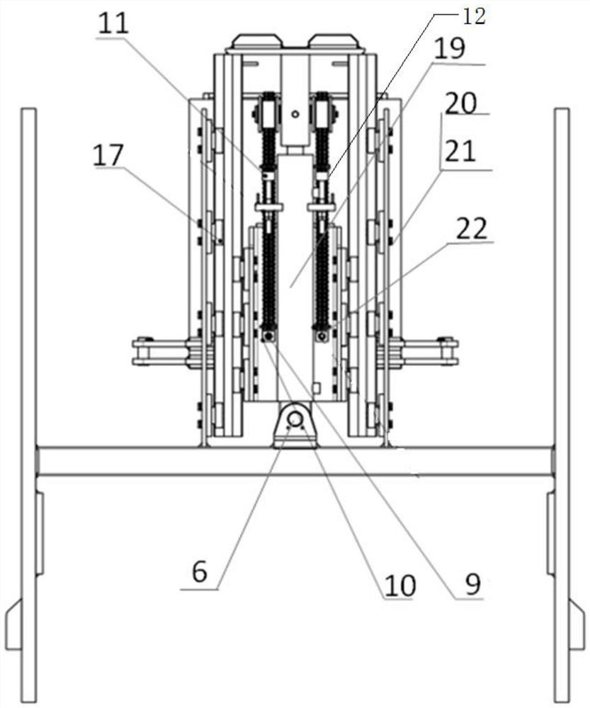 Iron roughneck spinning wrench lifting mechanism