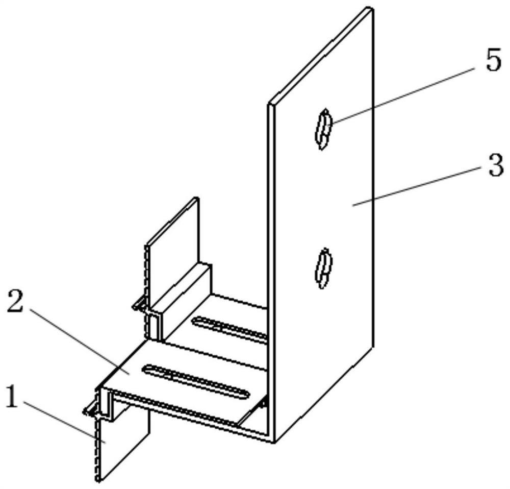 Marble slab anchoring part