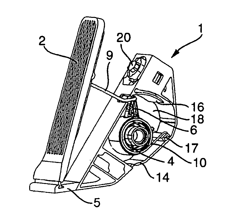 Accelerator Pedal Module And Full Load Indicator For Said Accelerator Pedal Module