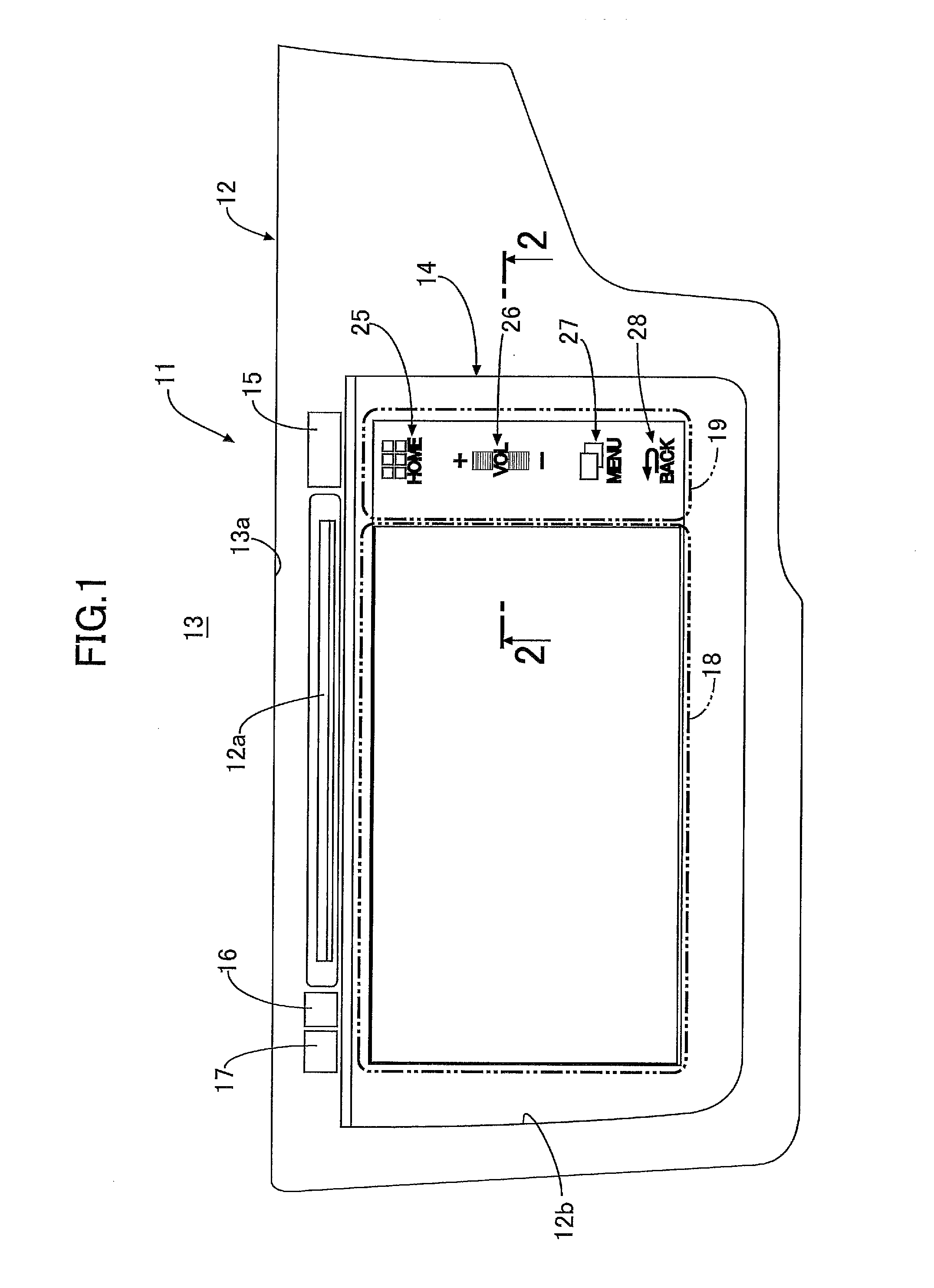 Vehicle-mounted display device