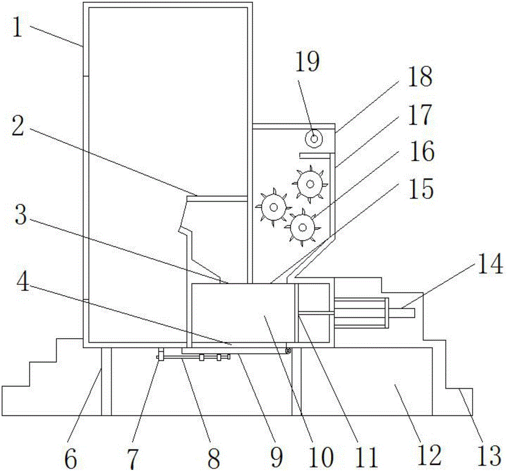 Straw and urine mixed fermentation fertilizer making device