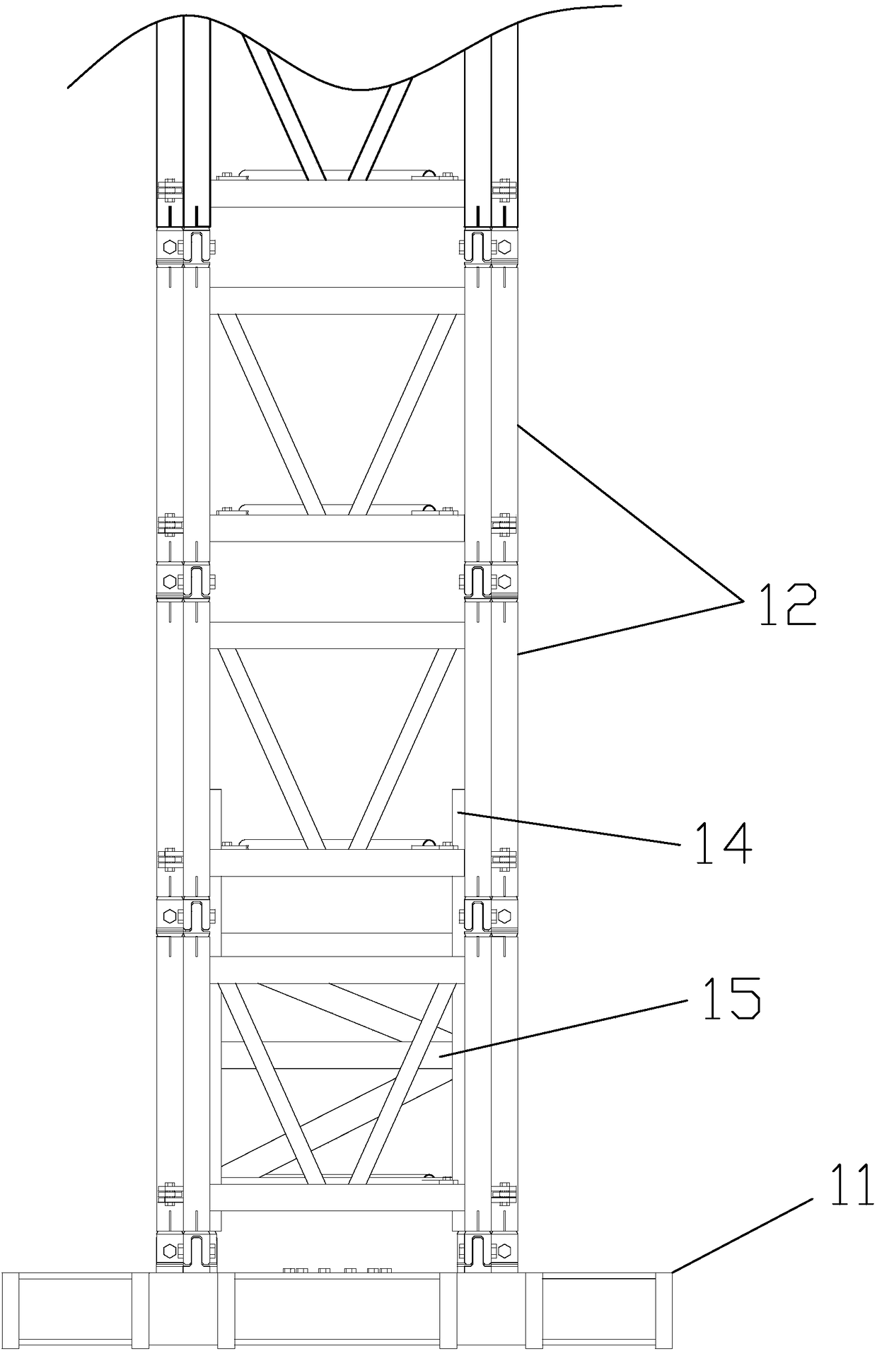 Steel structure roof framework