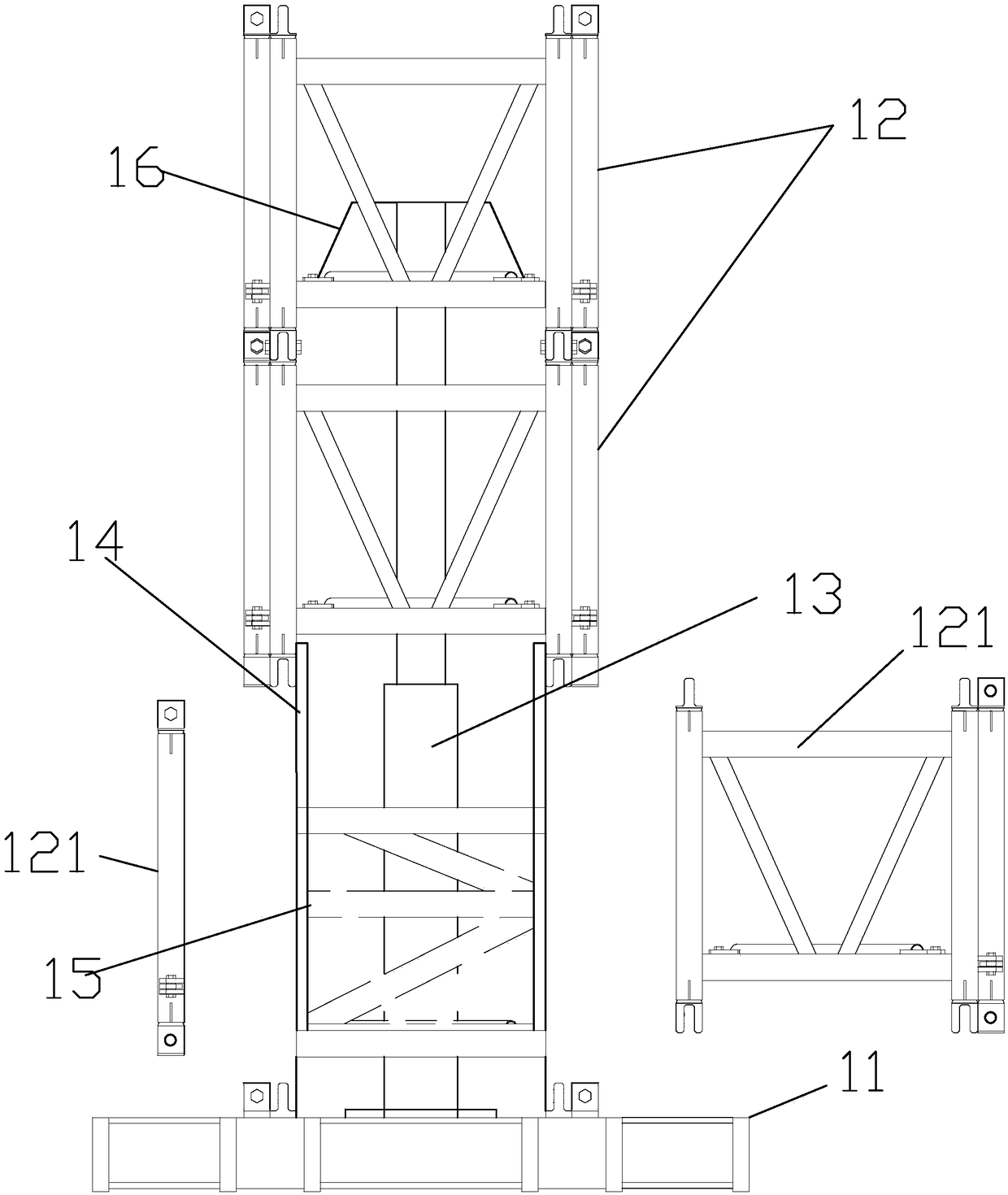 Steel structure roof framework