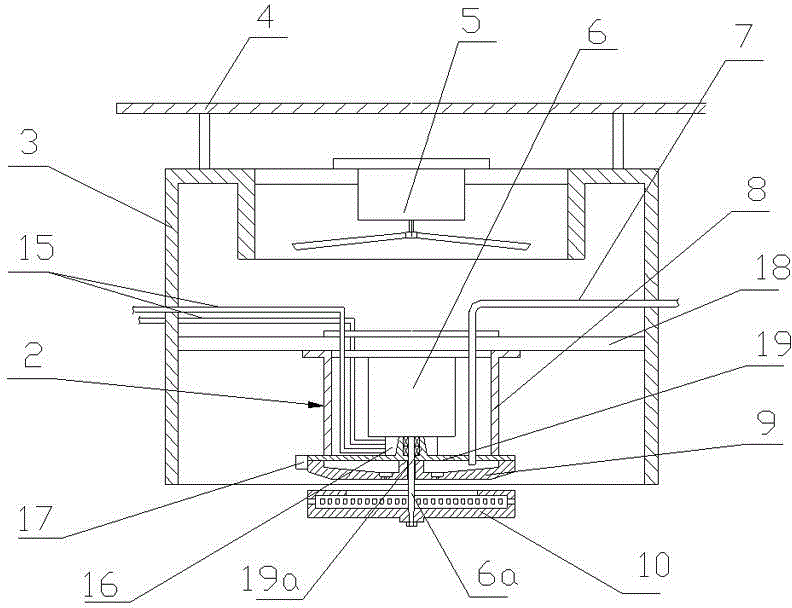 Oil and gas well exploiting sewage efficient cavitation processing device and method