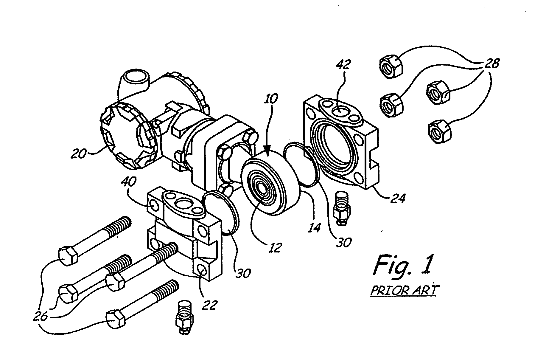 Process transmitter isolation assembly