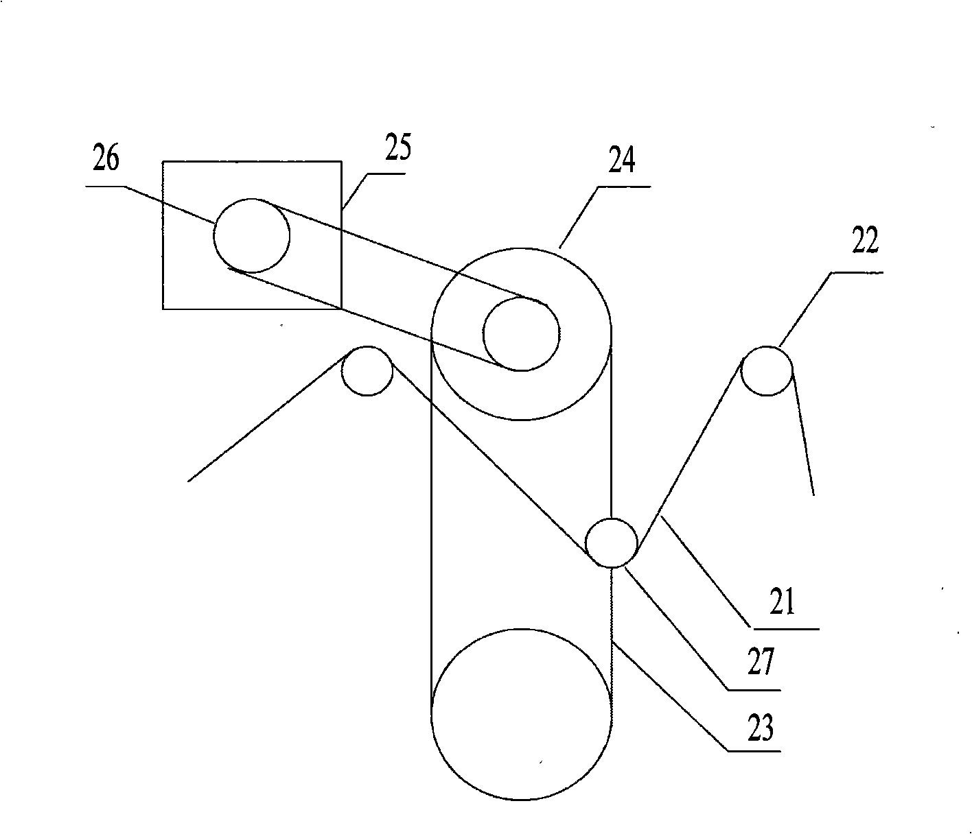 Tension detecting method and device of cloth