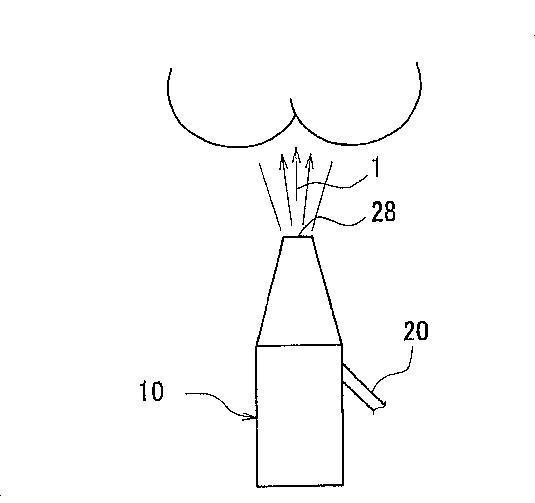 Ultrasonic washing device