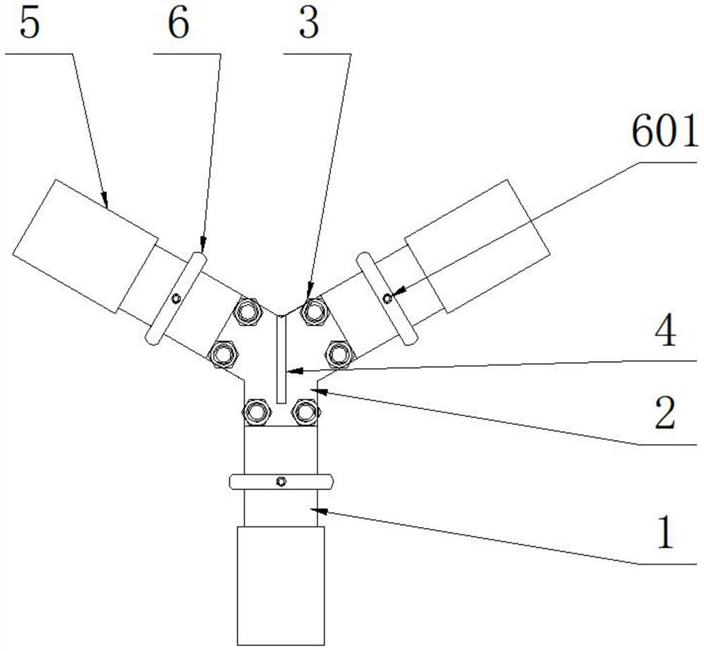 Special lifting appliance for triangular iron core