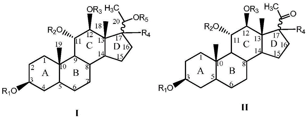 C21 steroid compound in marsdenia tenacissima and preparation method and application thereof