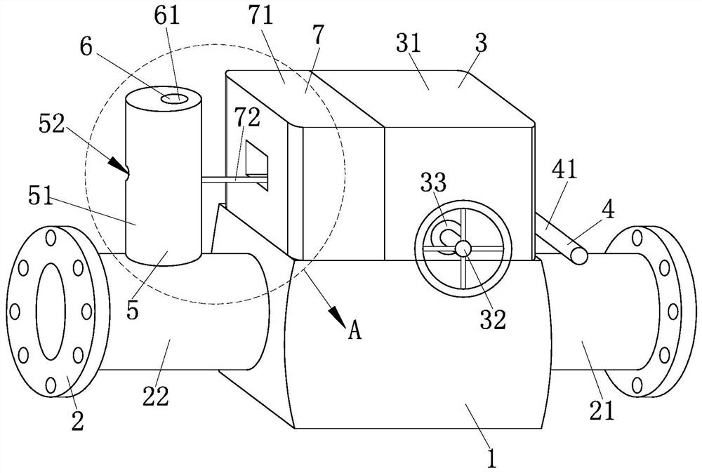 A water pipeline valve with decompression and damage prevention