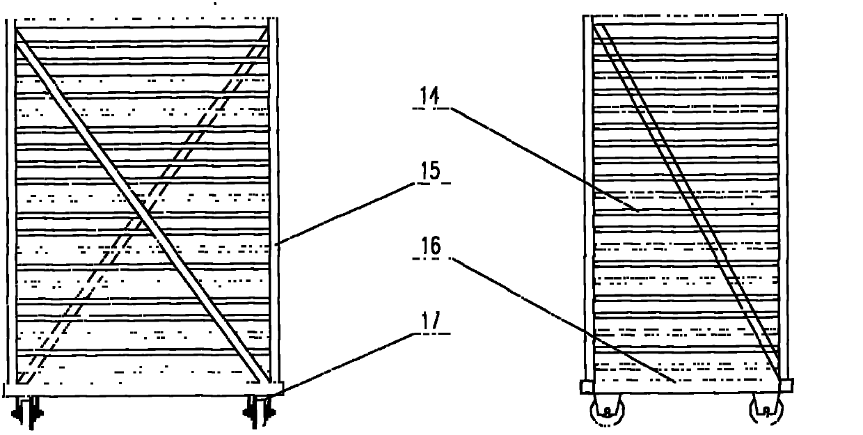 Countercurrent continuous-type fruit and vegetable drying equipment