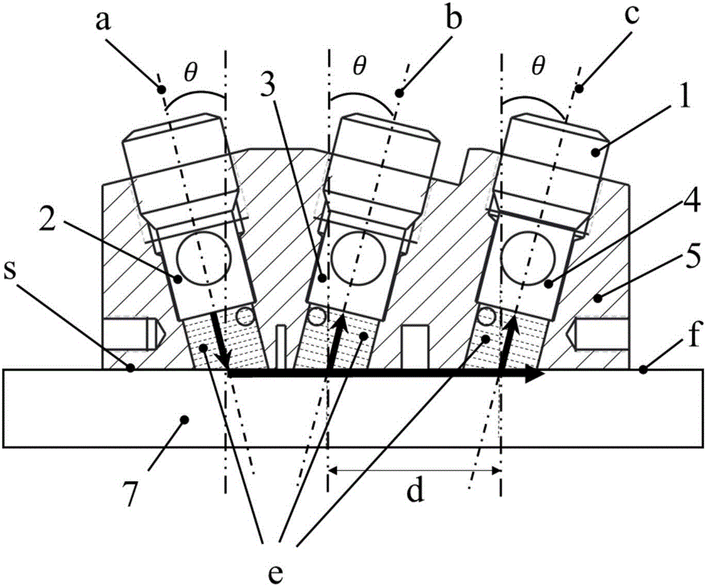 Surface residual stress ultrasonic detection method capable of achieving direct coupling wave generation