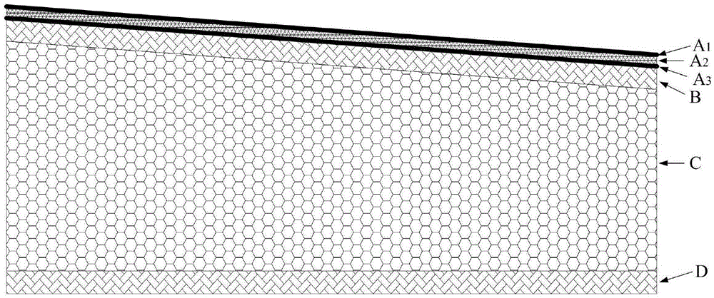 Composite material for airborne radomes, and preparation method thereof