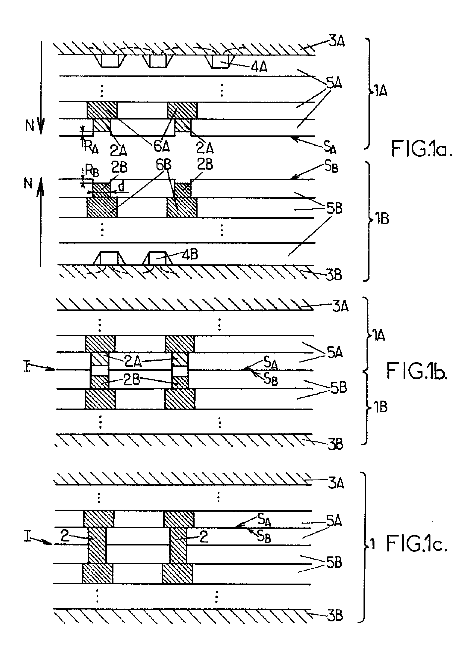 Assembly of two parts of an integrated electronic circuit