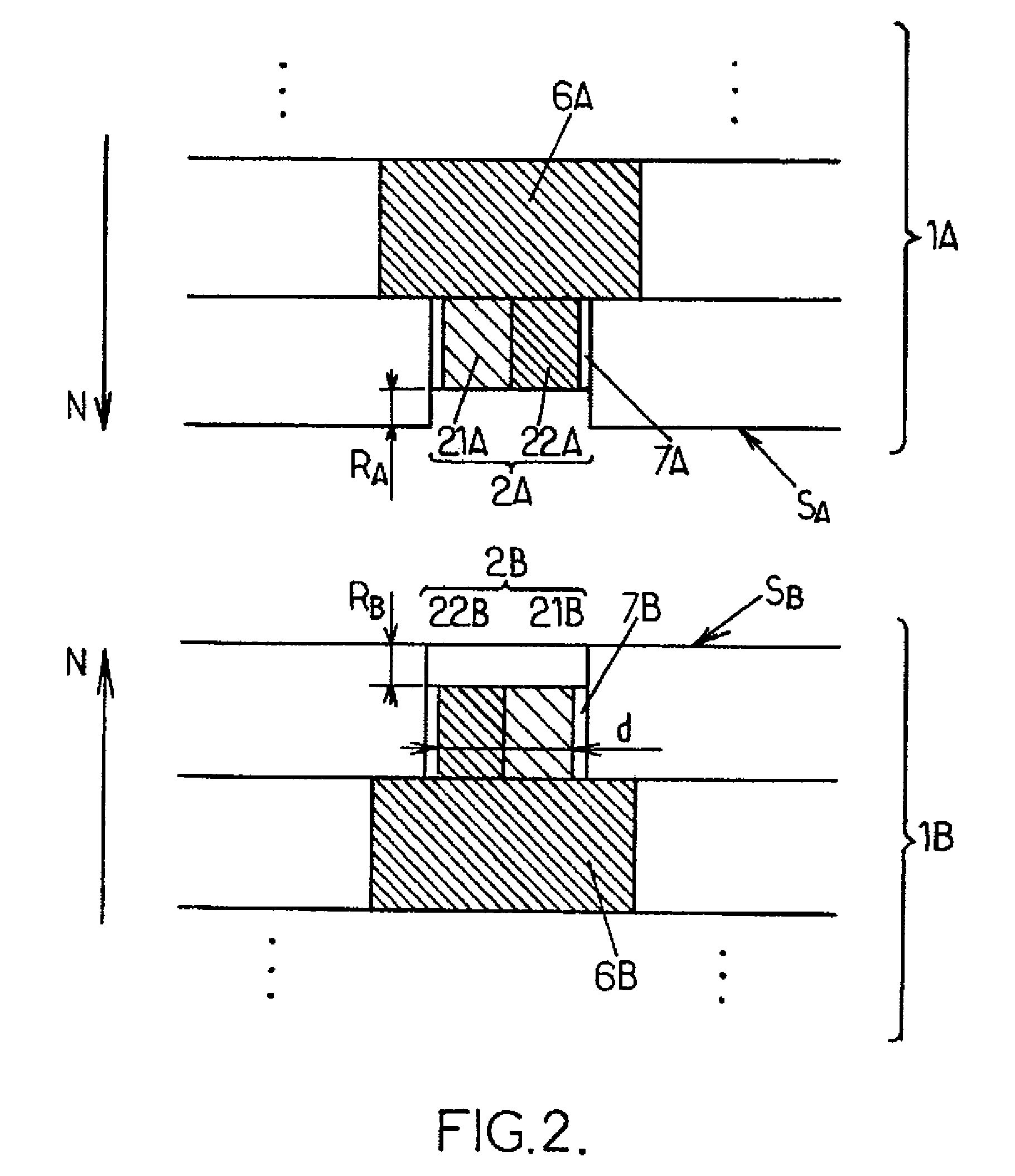 Assembly of two parts of an integrated electronic circuit