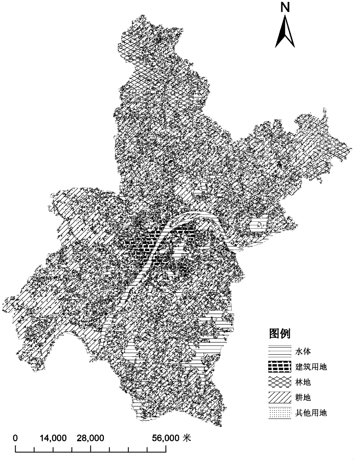 Coupling evaluation method for simulation precision of cellular automata of land use change