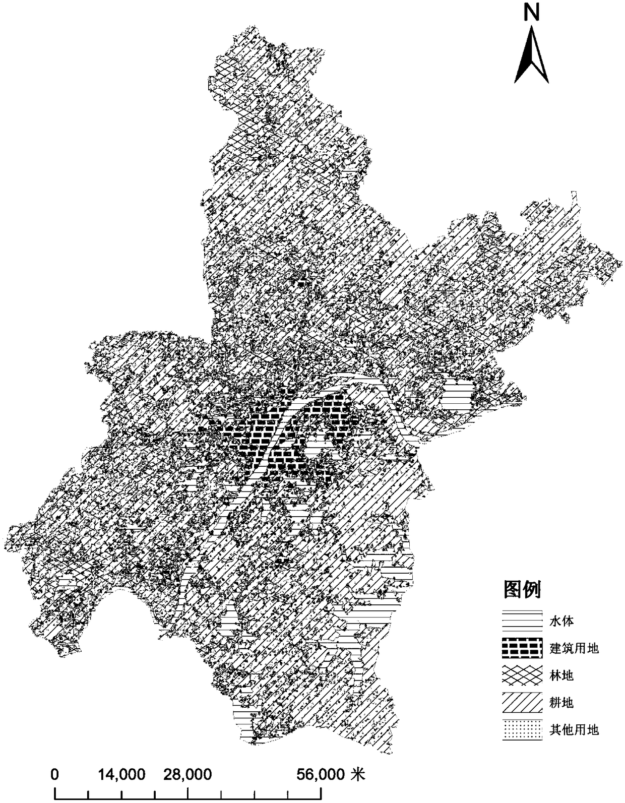 Coupling evaluation method for simulation precision of cellular automata of land use change