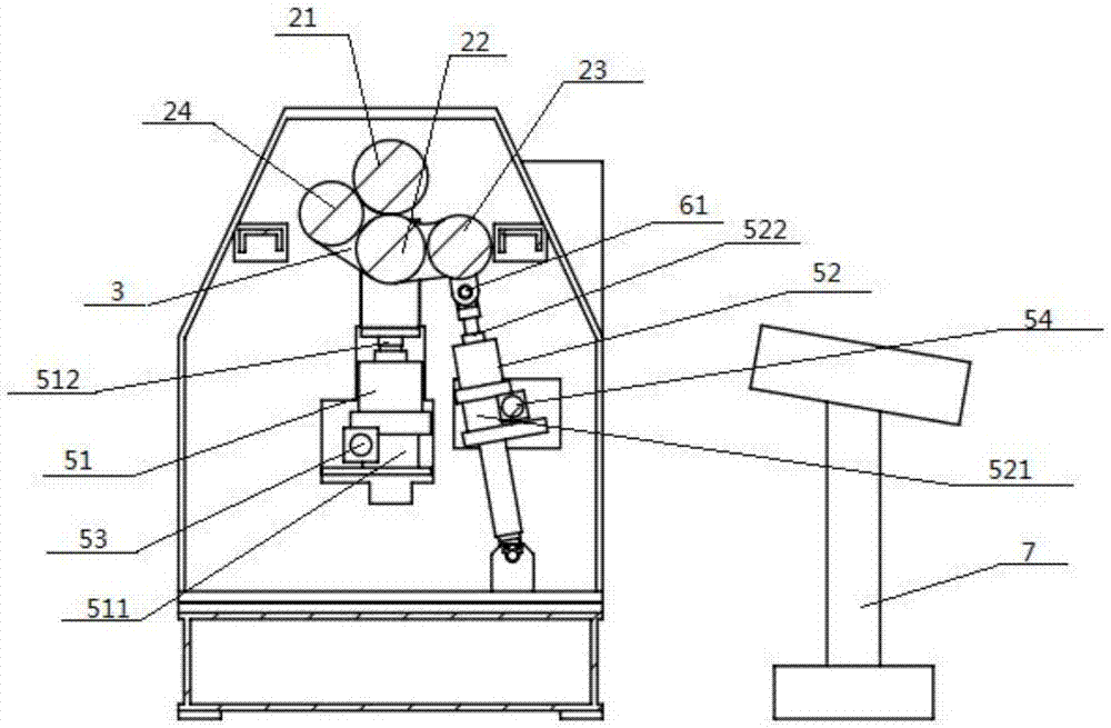 Three-roller linkage adjustable CNC four-roller plate rolling machine