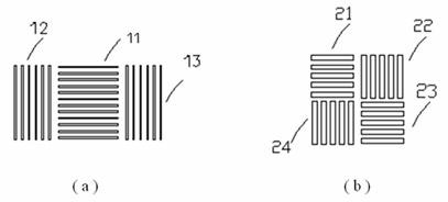 High-accuracy alignment mark structure based on machine vision alignment